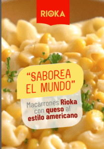 Macarrones Rioka con queso al estilo americano