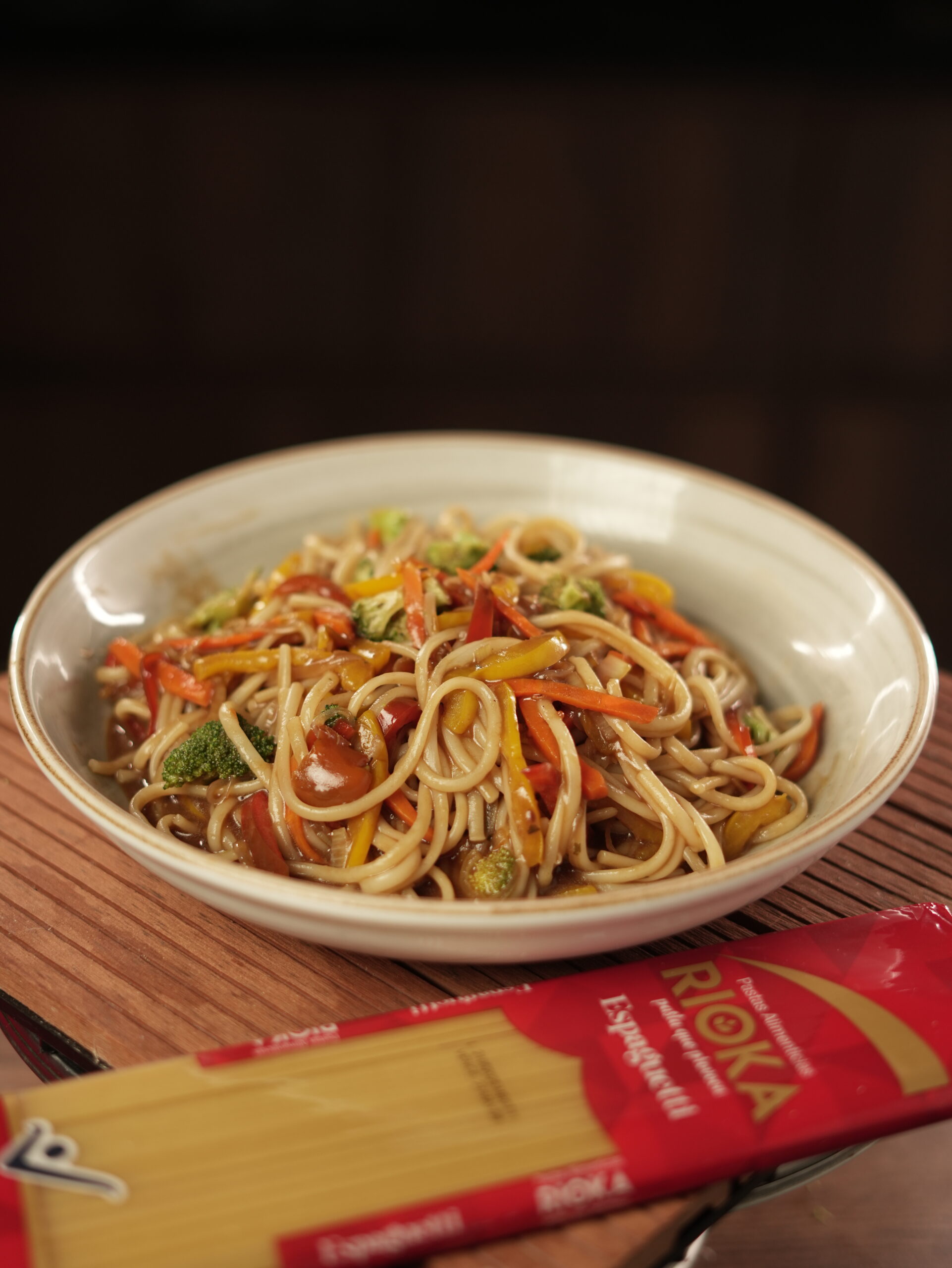 Pasta con vegetales