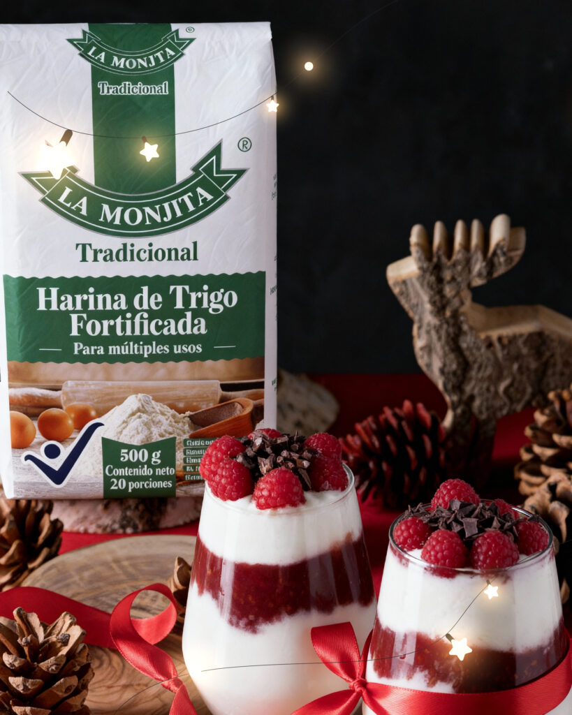 Postre frío navideño